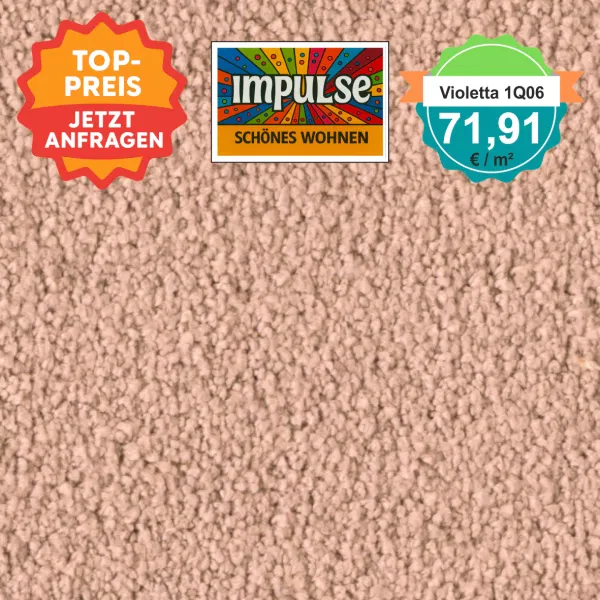 Vorwerk Violetta 1Q06 – Teppichboden in Farbe 1Q06, Velours-Oberfläche